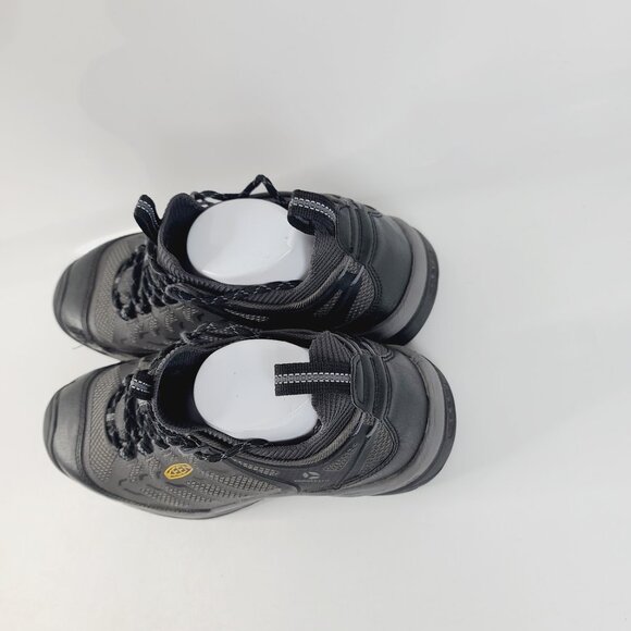 Keen Men\'s Gray Black Flint II Steel Toe Trail Athletic Work Shoes Sz 10.5